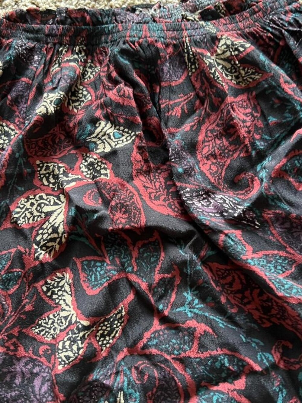Boot Barn Off the Shoulder Paisley Top - Picture 2 of 5